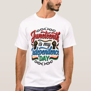 Camiseta Día de la Independencia de Juneteenth Diseño de ca