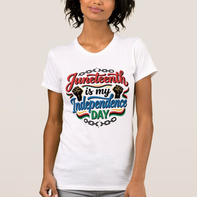 Camiseta Día de la Independencia de Juneteenth Diseño de Ca (Anverso)