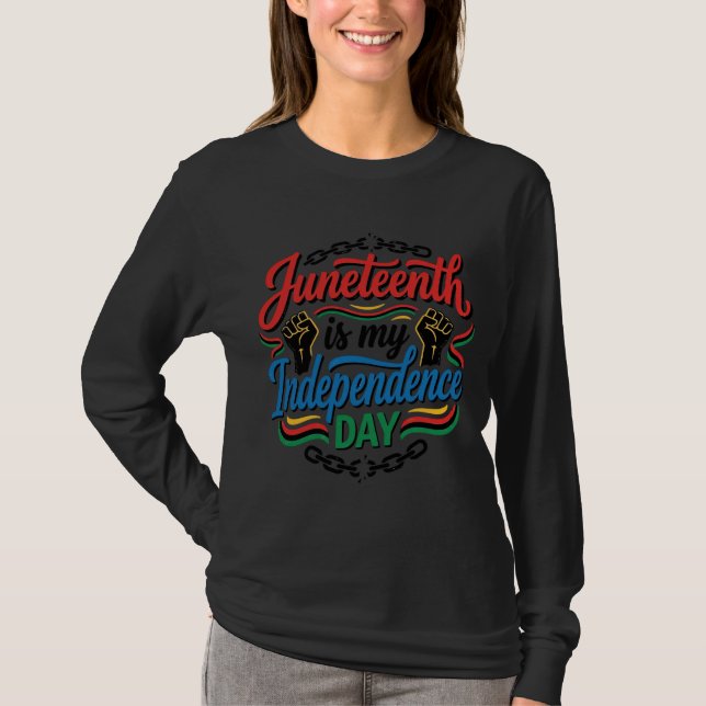 Camiseta Día de la Independencia de Juneteenth Diseño de ca (Anverso)