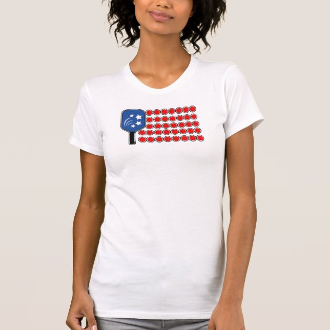 Camiseta Día de la Independencia de la Bandera Americana de (Anverso)