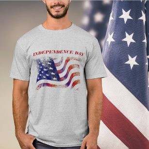 Camiseta Día de la Independencia de la Bandera de Estados U