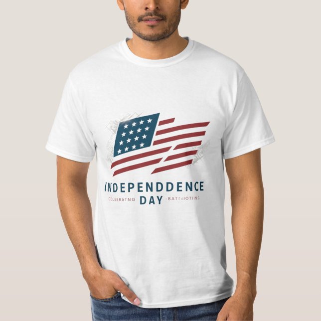 Camiseta Día de la Independencia de la Bandera Estadouniden (Anverso)