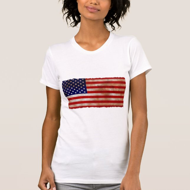 Camiseta Día de la Independencia de la Bandera Patriótica E (Anverso)