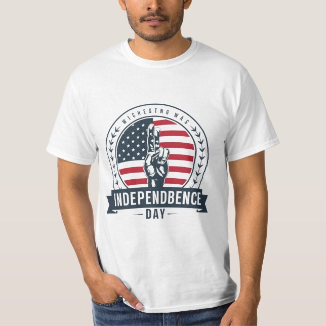 Camiseta Día de la Independencia de las Estrellas Patriótic (Anverso)