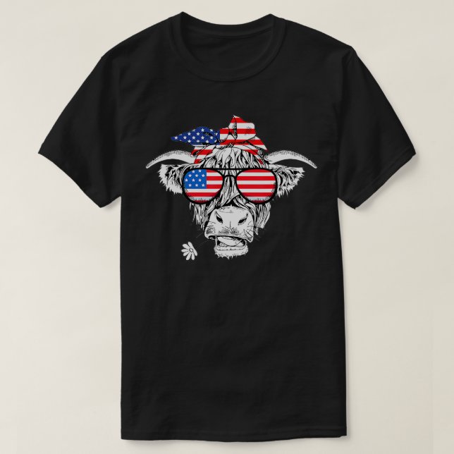 Camiseta Día de la Independencia de las Vacas Altas de Esta (Diseño del anverso)