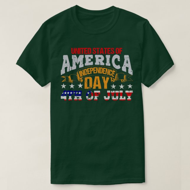 CAMISETA DÍA DE LA INDEPENDENCIA DE LOS ESTADOS UNIDOS (Diseño del anverso)