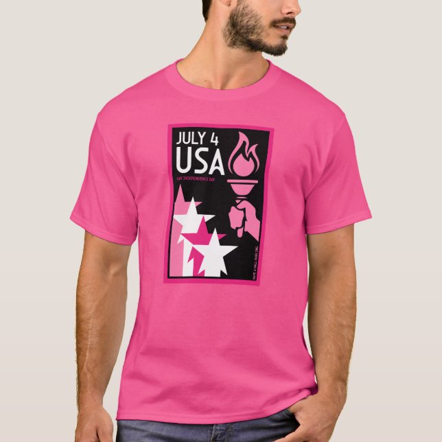 Camiseta Día de la Independencia de los Gays (Anverso)