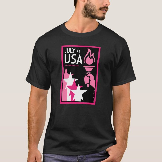 Camiseta Día de la Independencia de los Gays (Anverso)
