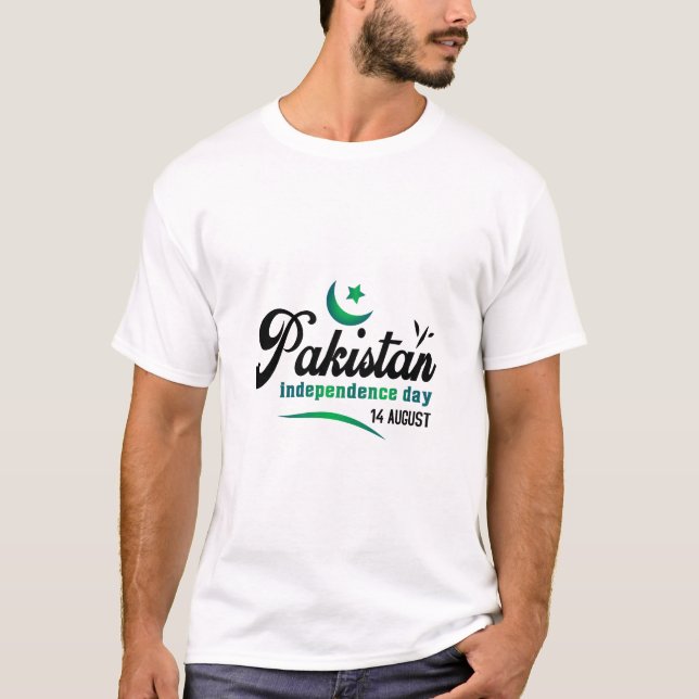 Camiseta Día de la Independencia de Pakistán 14 de agosto (Anverso)