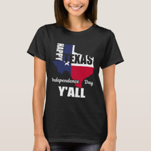 Camiseta Día de la Independencia de Texas Y'all Usa Cowboy