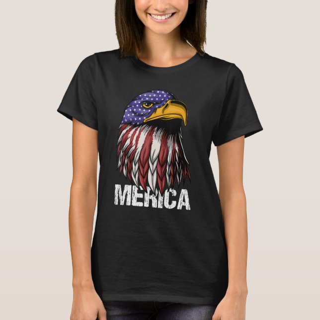Camiseta Día de la Independencia del Águila Calva en Améric (Anverso)