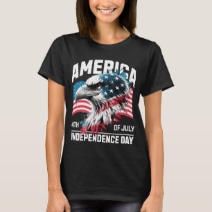Camiseta Día de la Independencia del Águila de Estados Unid