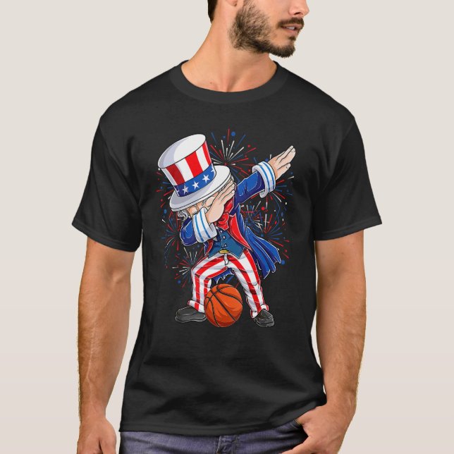 Camiseta Día de la Independencia del Baloncesto del Tío Sam (Anverso)