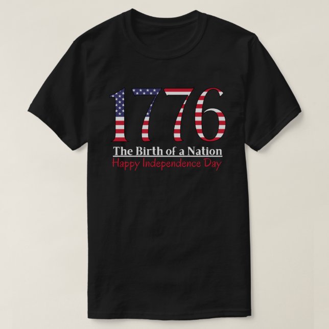 Camiseta Día de la Independencia (Estados Unidos) 1776 (Diseño del anverso)