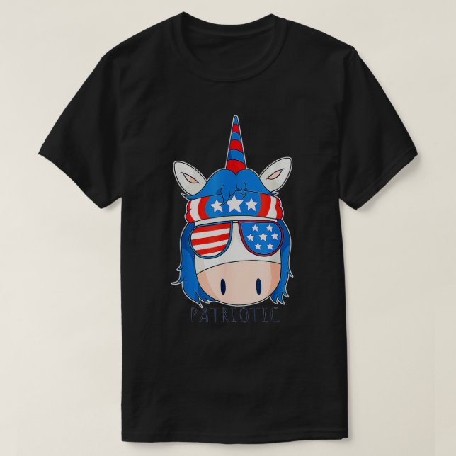 Camiseta Día de la Independencia Estados Unidos Divertido U (Diseño del anverso)