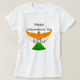 Camiseta Día de la Independencia feliz la India (bandera en