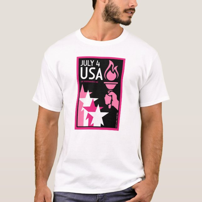 Camiseta Día de la Independencia Gay (Anverso)