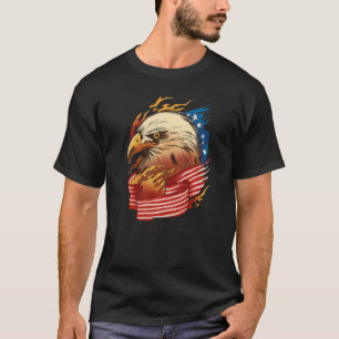 Camiseta Día de la Independencia Gráfica Estados Unidos de