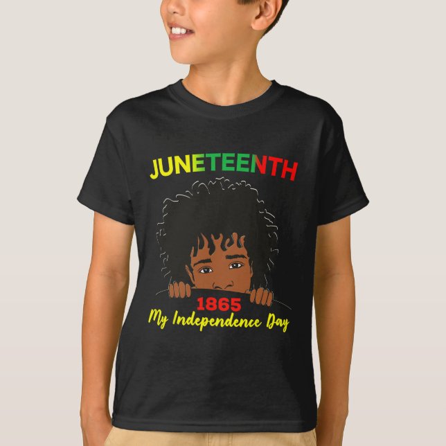 Camiseta Día de la Independencia Juneteenth Adolescente Afr (Anverso)