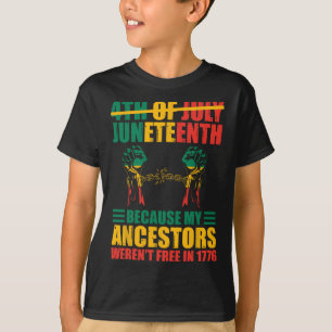 Camiseta Día de la Independencia Juneteenth Americano es Mí