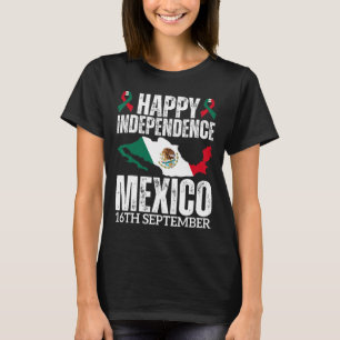 Camiseta Día de la Independencia Mexicana 16 de Septiembre 