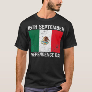 Camiseta Día de la Independencia Mexicana 16 de Septiembre