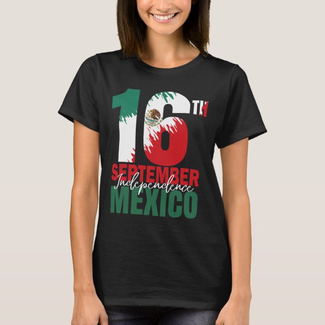 Camiseta Día de la Independencia Mexicana de septiembre Cam (Anverso)