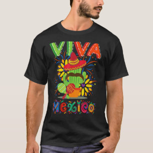 Camiseta Día de la Independencia Mexicana Viva México Hombr
