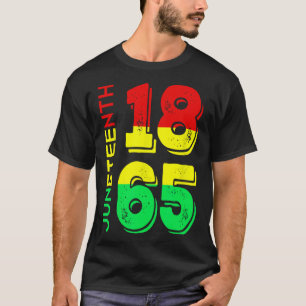 Camiseta Día de la Independencia Orgullo Negro 1865