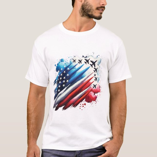 Camiseta Día de la Independencia Patriótica (Anverso)