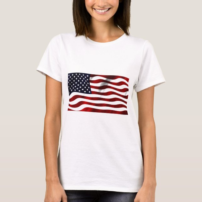 Camiseta Día de la Independencia Patriótica de la Bandera d (Anverso)