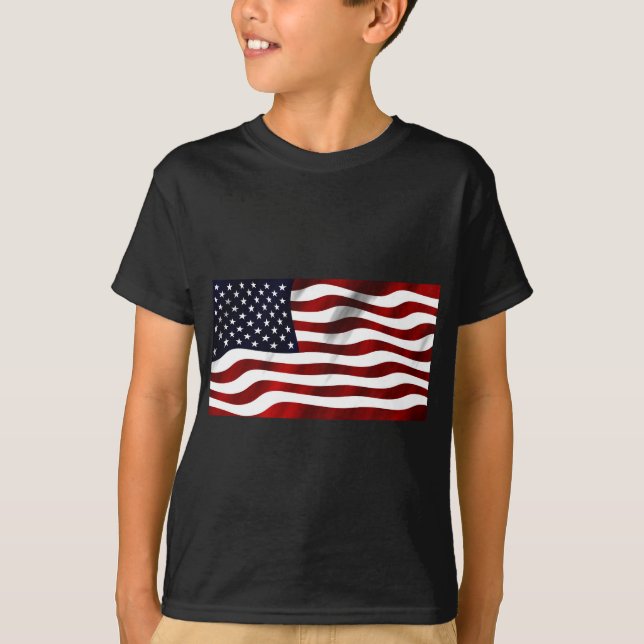 Camiseta Día de la Independencia Patriótica de la Bandera d (Anverso)