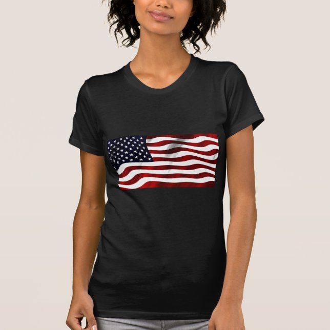 Camiseta Día de la Independencia Patriótica de la Bandera d (Anverso)
