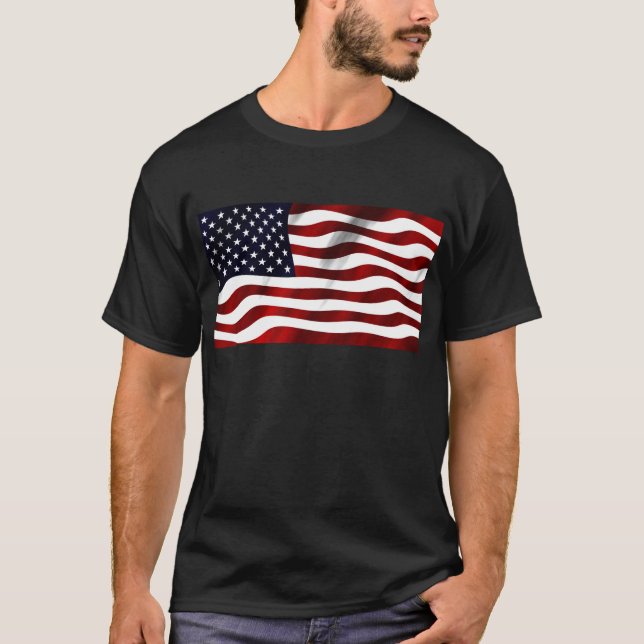Camiseta Día de la Independencia Patriótica de la Bandera d (Anverso)
