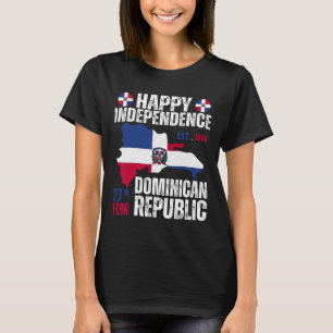 Camiseta Día de la Independencia República Dominicana Bande