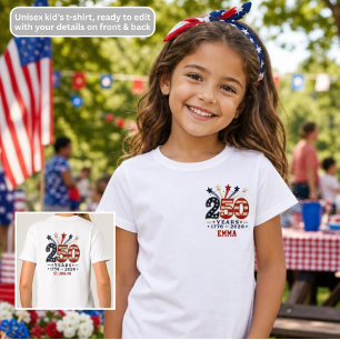 Camiseta Día de la Independencia Semiquincentenario 1776-20
