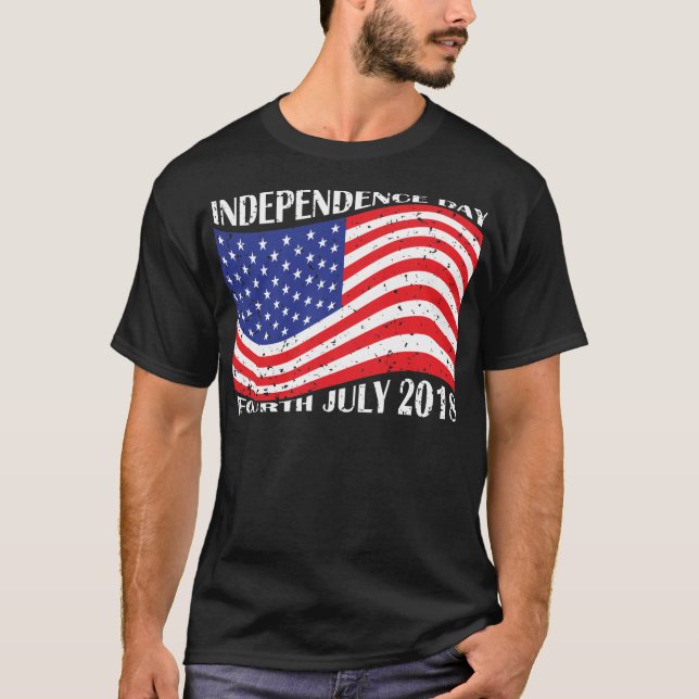 Camiseta Día de la Independencia y cuarto julio de 2018 (Anverso)