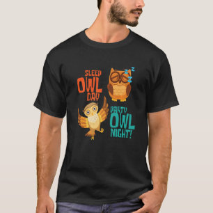Camiseta Día De La Lechuza Y Noche De La Lechuza Fiesta