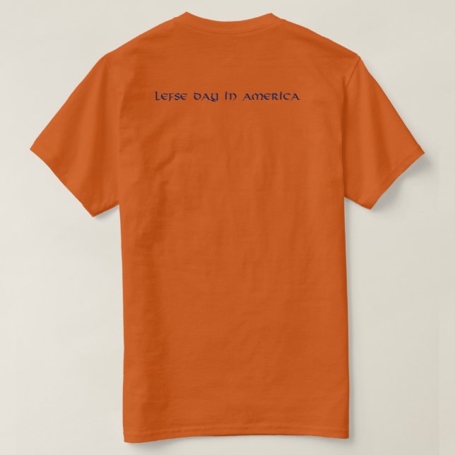 Camiseta Día De La Lefse En America Tee - Pasha Superior De (Reverso del diseño)