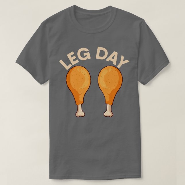 Camiseta Día de la Leg Alimentos Pollo entrenamiento Gimnas (Diseño del anverso)