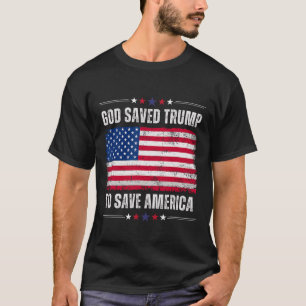 Camiseta Día de la Liberación Dios Salvó a Trump Para Que P