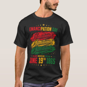 Camiseta Día de la Libertad de Juneteenth Patrimonio Panafr