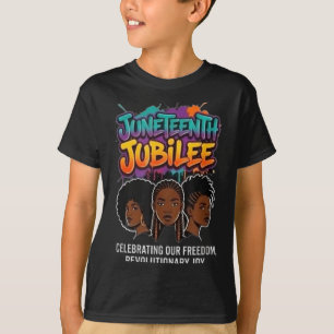 Camiseta Día de la libertad del jubileo de Juneteenth afroa