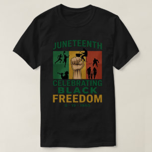 Camiseta Día de la Libertad Juneteenth 1865 Arte de Patrimo