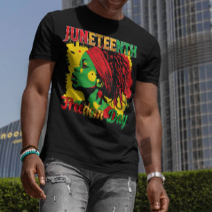 Camiseta Día de la Libertad Negra de Juneteenth 1865 Loc