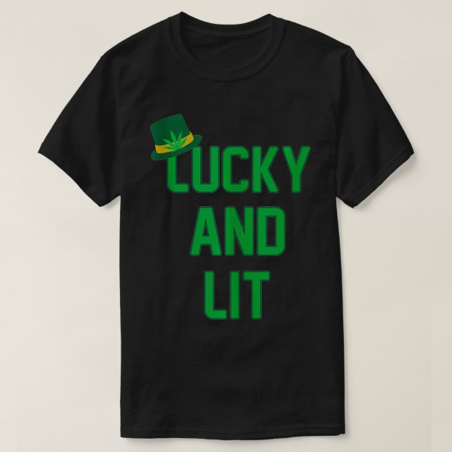 Camiseta Día de la Lucky Lit Saint Pattys (Diseño del anverso)