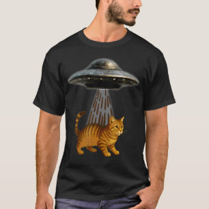 Camiseta Día de la Luna del Gato Abducido por Ovnis Camiset
