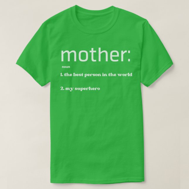Camiseta Día de la Madre (Diseño del anverso)