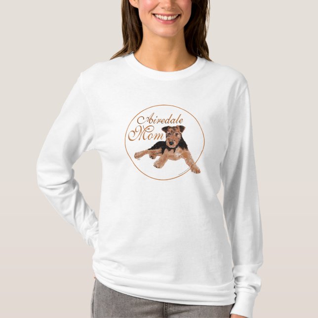 Camiseta Día de la Madre Airedale Terrier (Anverso)