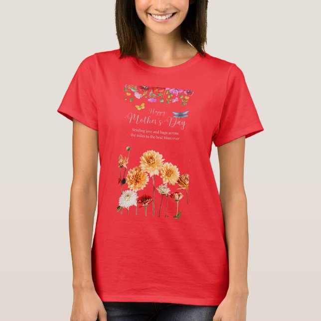 Camiseta Día de la Madre - Amor a través de las millas (Anverso)